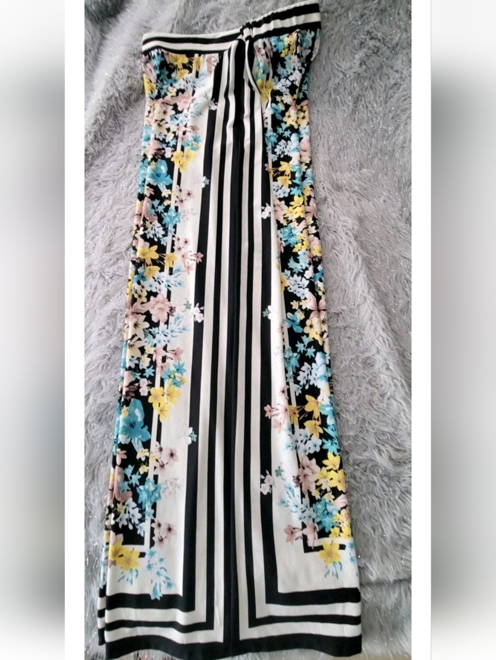 Palazzo Pants Fairycore Cottagecore Festival Wide Leg Floral Boho Y2k Hippie M - Picture 6 of 11
